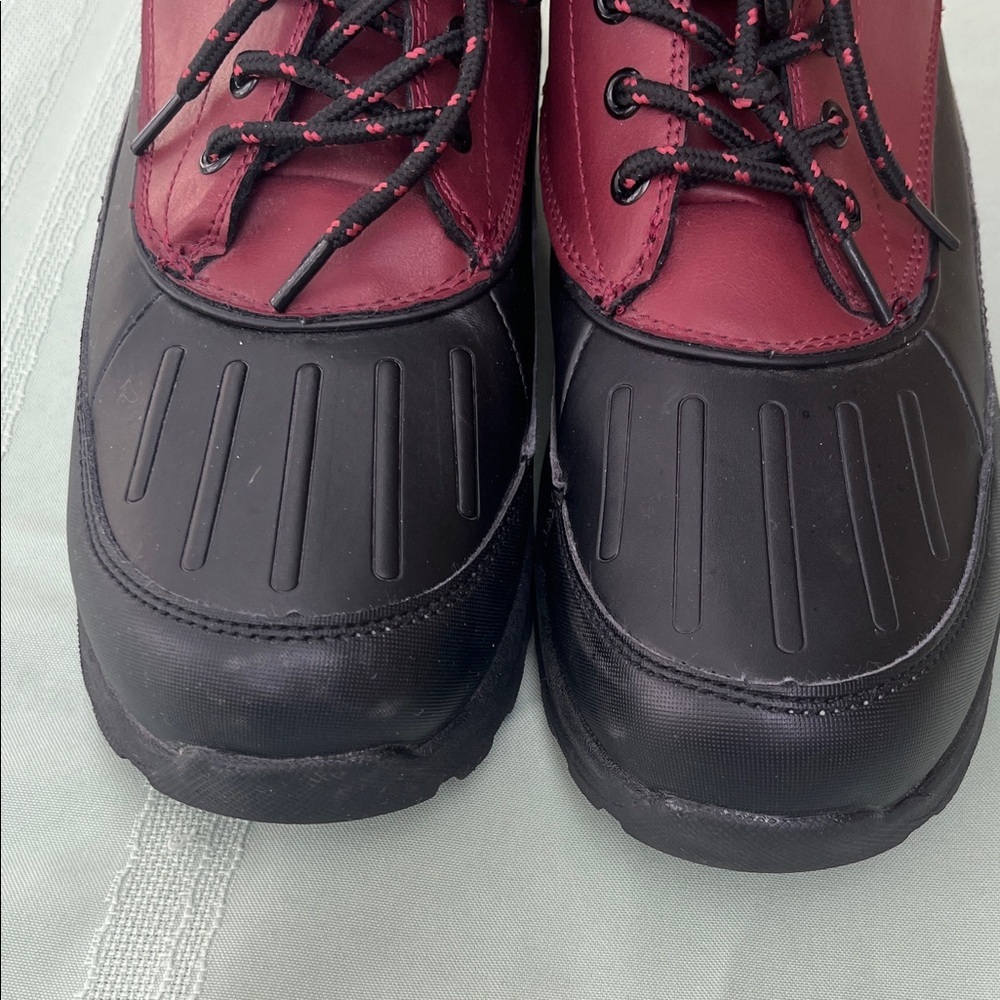 RBX Burgundy and Black Waterproof Ankle Boots size 7 - Picture 3 of 6